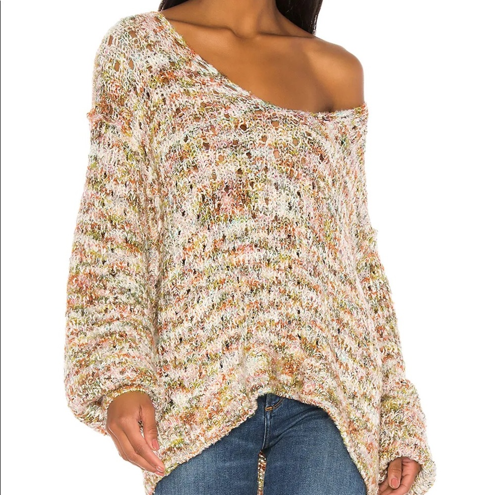 Multi colored Free People Oversized Sweater